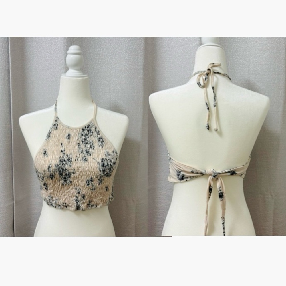 Ecote Urban Outfitters Halter Crop Top Women’s Size Medium Coquette, Indie,Y2K